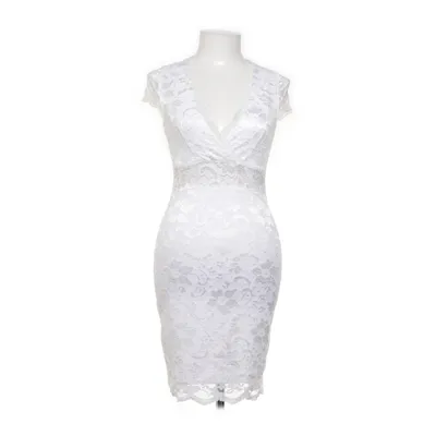 Cocktailklänning (Vit) från Model Behaviour Elastan, Nylon, Polyester