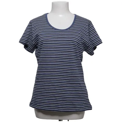 T-shirt (Blå, Hvid) fra Casual Woman Bomuld