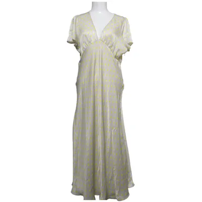 Långklänning (Beige, Gul, Flerfärgad) från Zara Polyester