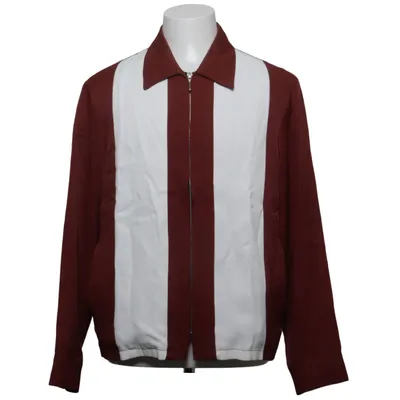 Jakke (Rød, Hvid) fra Sandro Paris Bomuld, Viscose