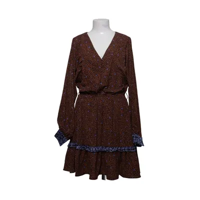 Jurk (Bruin, Lila, Zwart) van Harper & Yve Polyester, Viscose