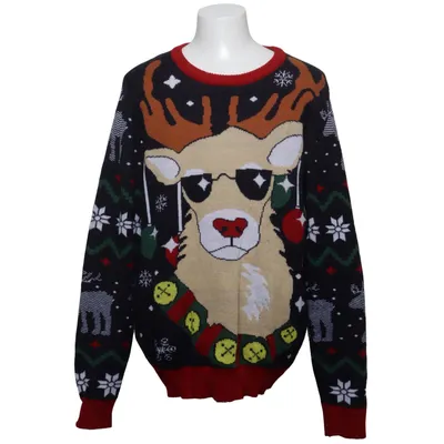 Christmas sweater (Black, Multicolored) from Bluewear Acrylic