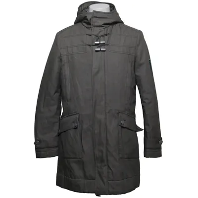 Parka (Gray) from Piquadro Cotton, Polyamide, Polyester, Wool