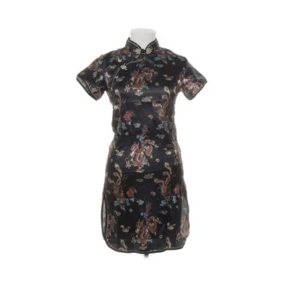 Cheongsam (Zwart, Meerkleurig) van Hong Shang Jia