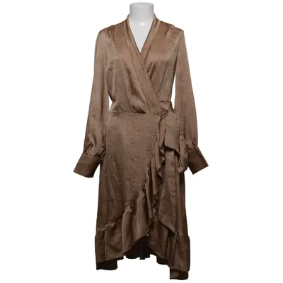 Robe portefeuille (Marron, Noir) de Retro & Icone Polyester