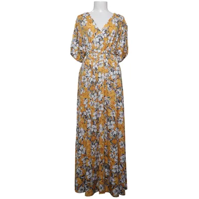 Robe longue (Jaune, Blanc, Noir) de Ellos Élasthane, Polyester