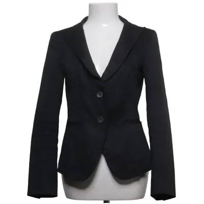 Blazer (Zwart) van MaxMara Katoen, Elastaan