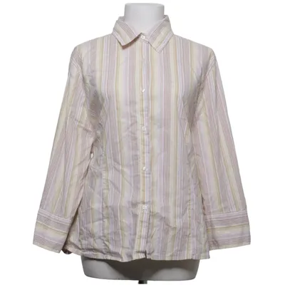 Skjorta (Vit, Gul, Brun) från Global Bomull, Elastan, Polyester