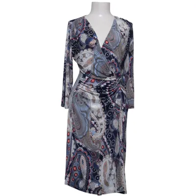 Wrap dress (Blue, Multicolored) from Egerie Elastane, Polyester