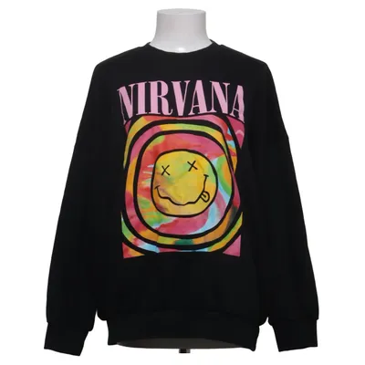 Collegetröja (Svart, Flerfärgad) från Nirvana Bomull, Polyester