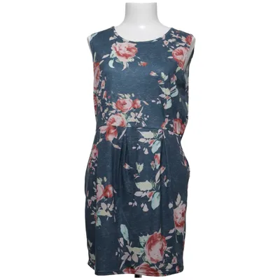 Dress (Blue, Multicolored) from Yoins Cotton, Polyester