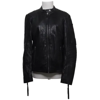 Leather jacket (Black) from Tigha Leather, Polyester