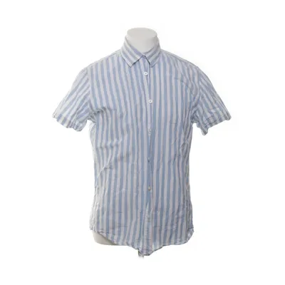 Kortärmad skjorta (Blå, Vit) från Selected Homme Linne, Ekologisk bomull