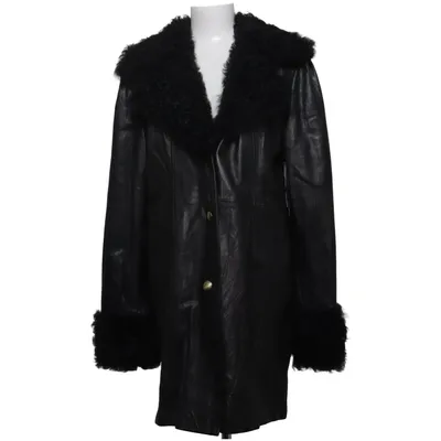 Leather coat (Black) from Jofama
