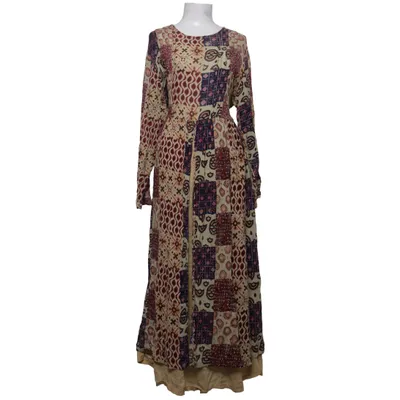 Robe longue (Beige, Rouge, Violet) de Nancy Friday Coton
