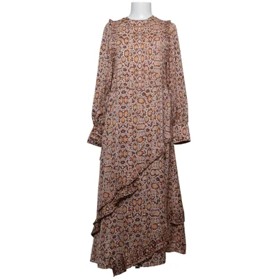 Robe longue (Marron, Noir, Jaune) de Mango Premium Polyester