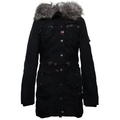 Parka (Black) from Dreimaster Acrylic, Cotton, Polyamide, Polyester