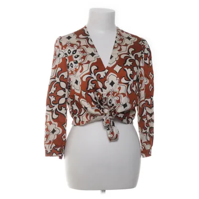 Wrap blouse (Brown, Multicolored) from Artigli Collection Viscose
