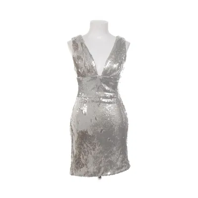 Cocktail dress (Silver) from Zara Basic Nylon, Polyester