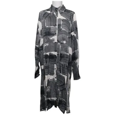 Skjortklänning (Svart, Vit) från H&M Studio Viskos