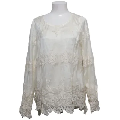 Blus (Vit) från Line of Oslo Bomull, Polyamid, Polyester