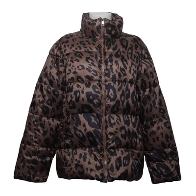Vinterjakke (Brun, Sort) fra Juvia Polyester