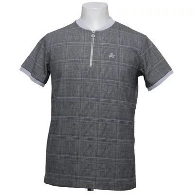 T-shirt (Gray, Blue) from Bee Inspired Elastane, Polyester, Viscose