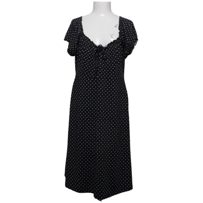 Kleid (Schwarz, Weiß) von Happy Holly Elasthan, Polyester