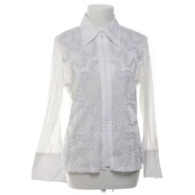 Blouse (Blanc, Argent) de Tia Élasthane, Fibre métallique, Polyamide