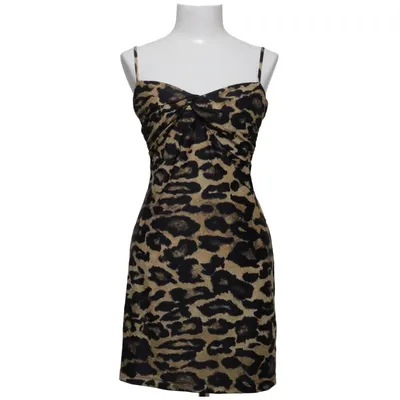 Dress (Beige, Black) from Nicowa Elastane, Polyamide