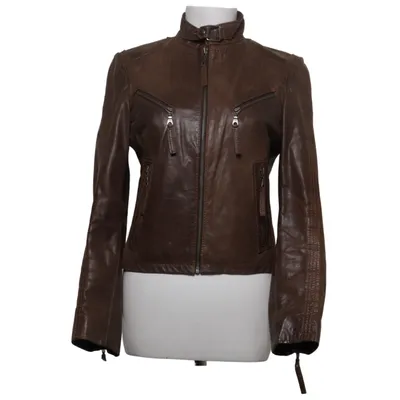Leren jack (Bruin) van Rock'n Blue Leer, Polyester