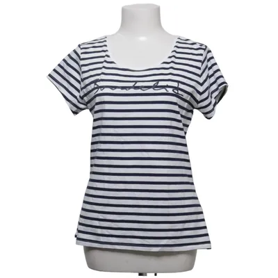 T-shirt (Blauw, Wit) van Bondelid Katoen, Elastaan