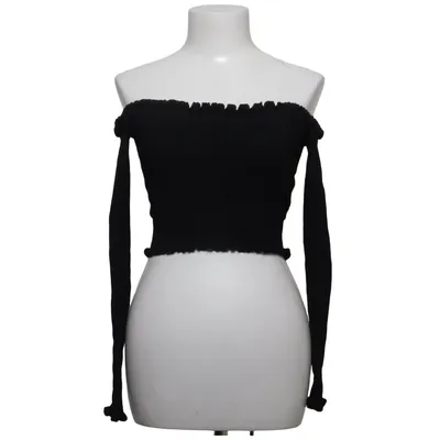 Crop top (Noir) de FB Sister Knitwear Élasthane, Polyamide, Viscose