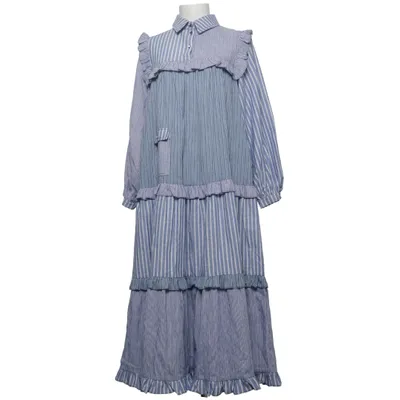 Shirt dress (Blue, White) from Stella Nova Cotton, Linen, Polyester