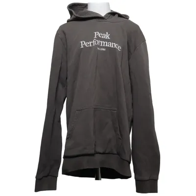 Capuchon sweater (Grijs) van Peak Performance Katoen, Polyester