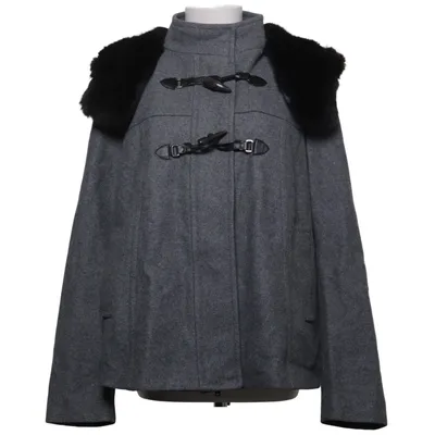 Duffle coat (Gris, Noir) de United Colors of Benetton Acétate, Viscose