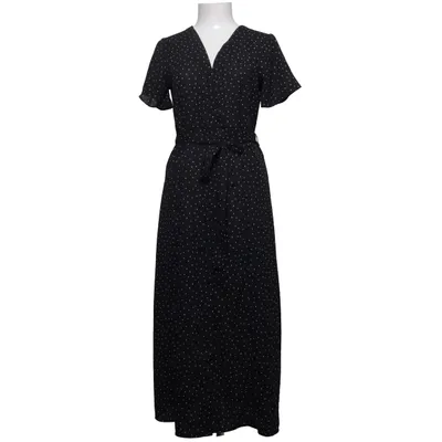 Maxi dress (Black, White) from Aware Recycled polyester