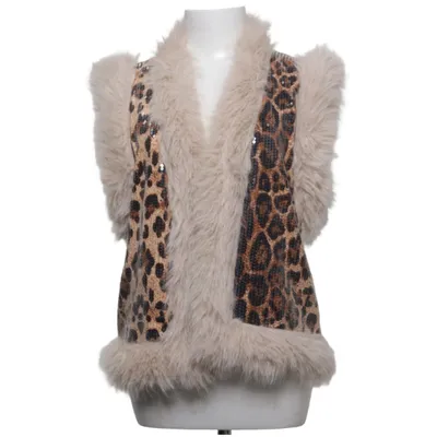 Outer vest (Beige, Brown, Multicolored) from Love Forever Elastane, Polyamide, Viscose