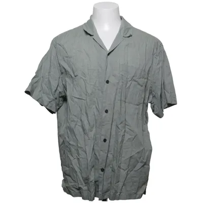 Short sleeve shirt (Green) from H&M Cotton, Linen