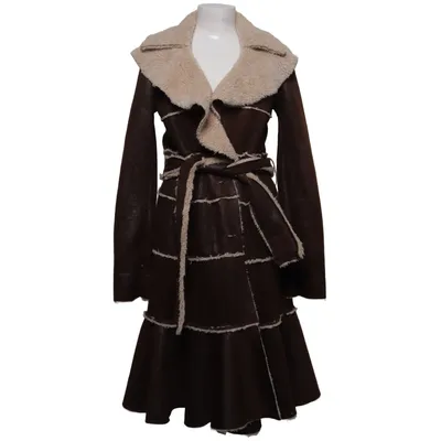 Veste en peau de mouton retournée (Marron, Beige) de Rinascimento