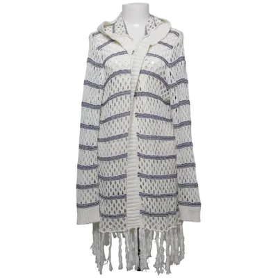 Cardigan (Blanc, Bleu) de Sheego Trend Acrylique, Coton