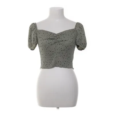 Crop top (Grøn, Sort) fra Stradivarius