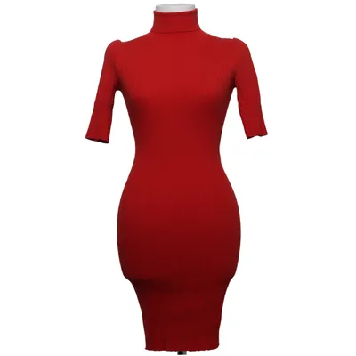 Jurk met col (Rood) van Moda International Katoen, Polyamide