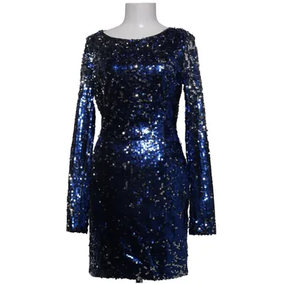Cocktail dress (Blue, Silver) from Model Behaviour Polyester