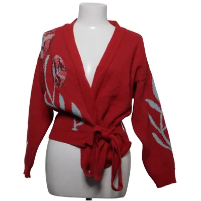 Wrap cardigan (Red, Multicolored) from Romualda Cashmere, Polyamide, Viscose, Wool