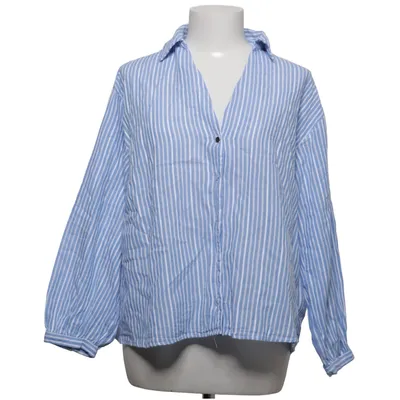 Blouse (Bleu, Blanc) de Zara Coton