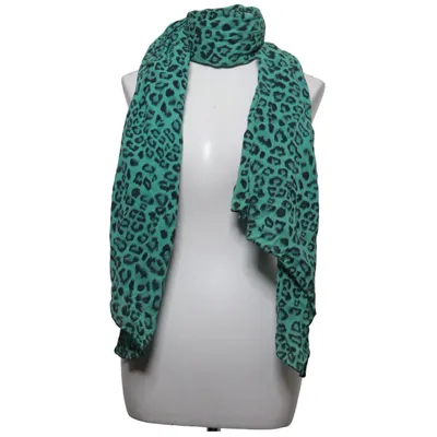 Echarpe à costume (Vert, Noir) de Rika Coton, Soie, Viscose