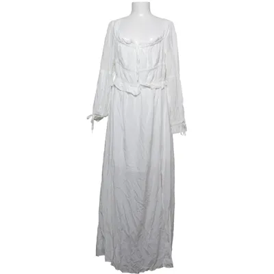Maxi jurk (Wit) van Allsaints Polyester, Zijde, Viscose