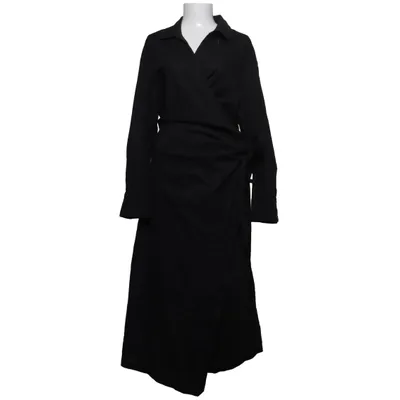 Wickelkleid (Schwarz) von H&M Premium Quality Baumwolle, Leinen