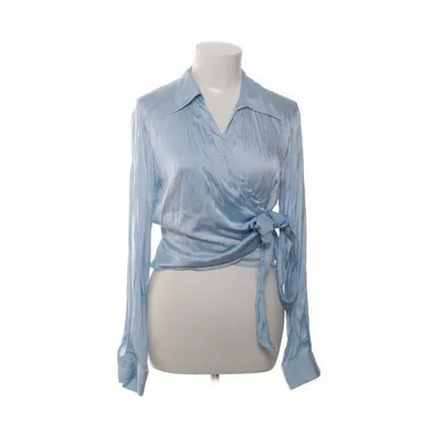 Blouse portefeuille (Bleu) de SAND Copenhagen Élasthane, Soie, Viscose